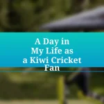 A Day in My Life as a Kiwi Cricket Fan