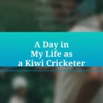 A Day in My Life as a Kiwi Cricketer