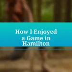 How I Enjoyed a Game in Hamilton