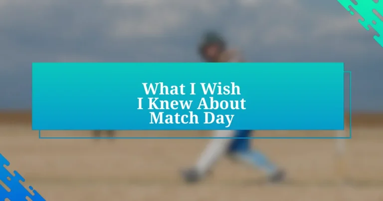 What I Wish I Knew About Match Day